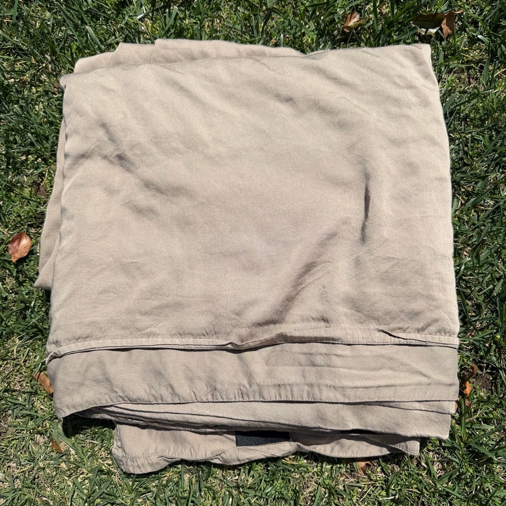 Luxome Cooling Viscose Bamboo 2-Piece Sheet Set Truffle Brown Cal King GUC READ